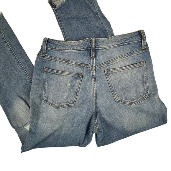 Universal Thread High Rise Straight Leg Jeans Womens 8/29R Distressed Frayed Hem - Picture 7 of 11